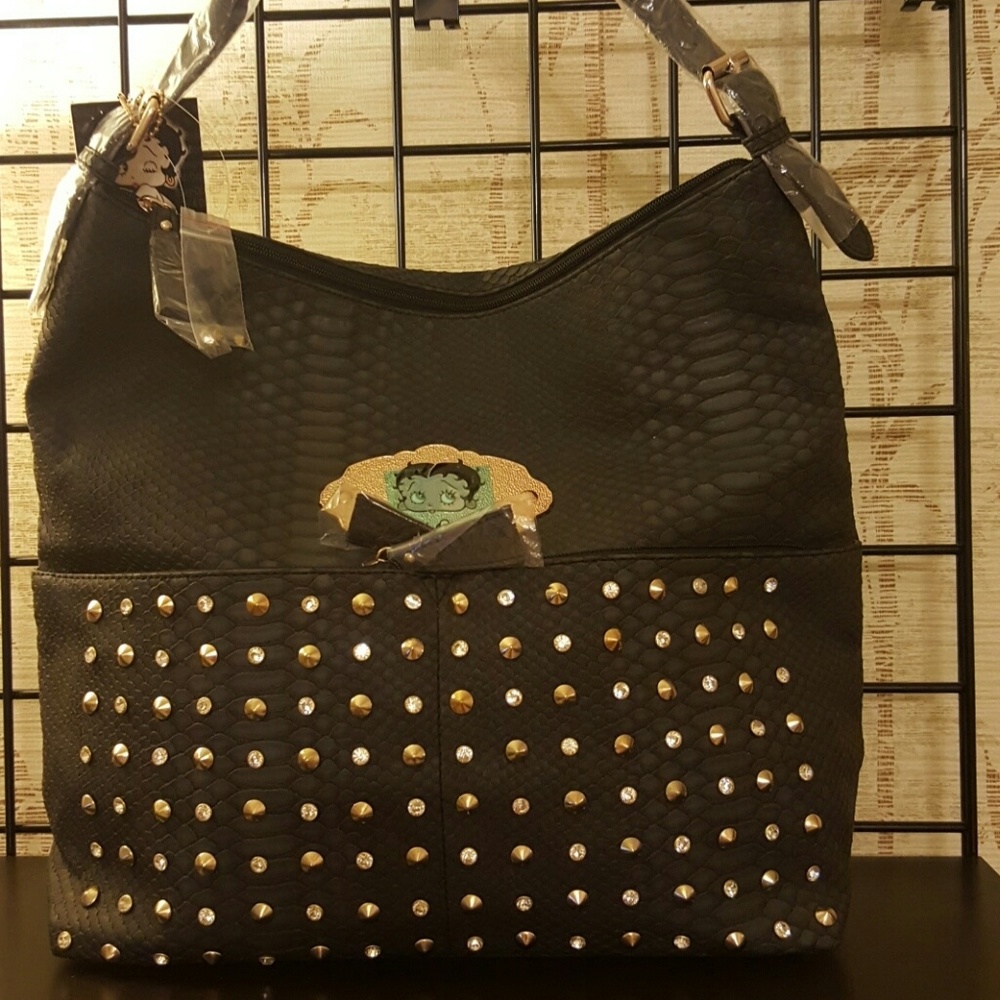 Betty Boop Rhinestone hobo bag